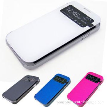 Boust New Flip PU Leather Case Cover Smart Wake View for Samsung Galaxy S4 S IV I9500 Bst-Ackq (BST-ACKQ)